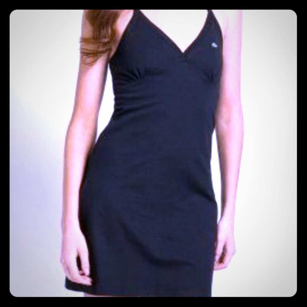 Black Lacoste halter dress size 40 (medium)